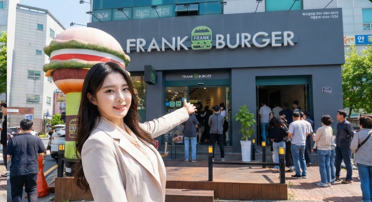 ★하남★프랭크버거 창업!/소자본 창업!/영화관 앞 위치!/홀 비중높음!