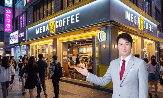 ★양천구★메가커피 창업!/창업몰 단독진행 매장!/고 매출 매장!/배달 거의 없음!