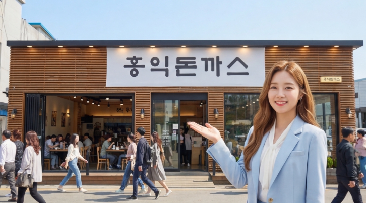 ★김포시★홍익돈까스 창업!/대단지 주거상권!/홀 비중높음!