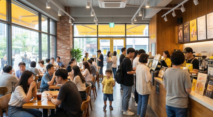 ★수원★메가커피 창업! / 창업몰 단독진행 매장! / 대형마트 앞 위치!/배달없음