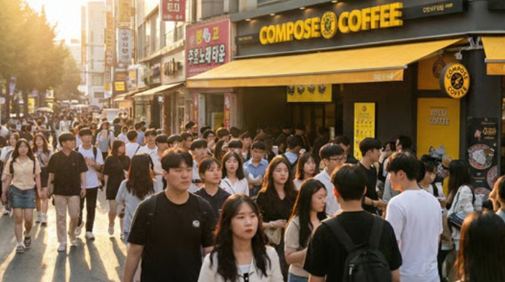 ★안산★컴포즈커피 창업!/주거밀집 상권!/메인상권!