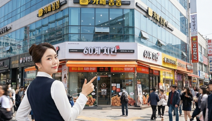 ★강서구 60계 치킨 / 메인상권 중심부 매장! / 핫한 브랜드 ! 