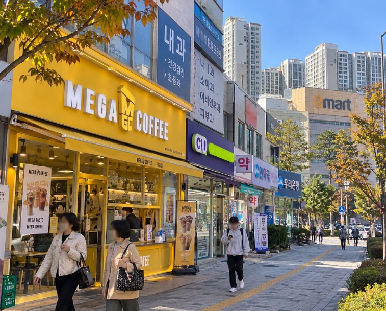 【광명시 메가커피 양도양수 창업】월매출 4000만원/풀오토운영/초보창업/여성창업